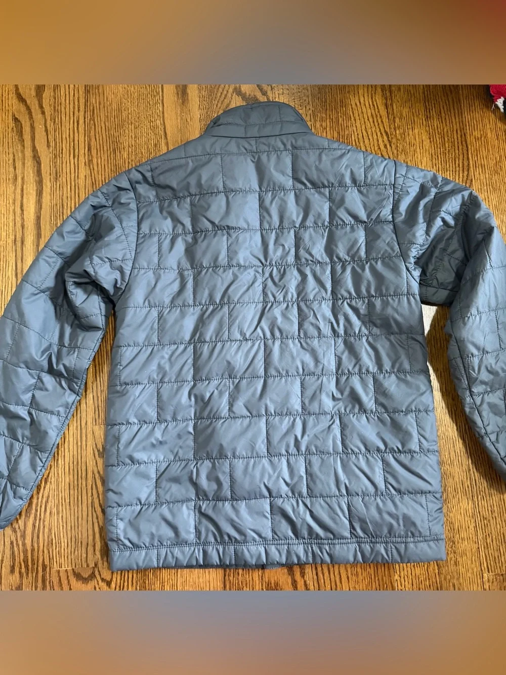 Patagonia Boys Dark Gray Quilted Down Jacket Size Large